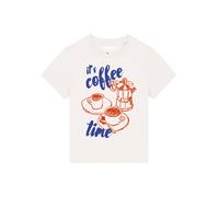 Watapparel T-shirt 'Its Coffee Time' bleu / homard / blanc, Taille XXL