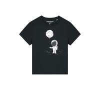 Watapparel T-shirt 'Kleiner Astronaut' noir / blanc, Taille XXL