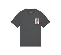 Watapparel T-Shirt 'König der Herzen' anthracite / blanc, Taille XS