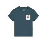 Watapparel T-shirt 'König der Herzen' pétrole / blanc, Taille S