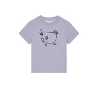 Watapparel T-shirt ' Le poulet - das Huhn ' lilas / noir, Taille XS