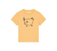 Watapparel T-shirt 'Le poulet - das Huhn' orange clair / noir, Taille M
