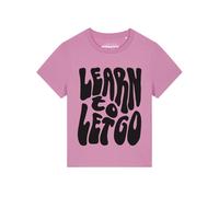 Watapparel T-shirt 'Learn to let go' rose / noir, Taille XS