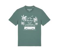 Watapparel T-Shirt ' Let the adventure begin ' vert / blanc, Taille L