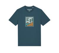 Watapparel T-Shirt 'Let's Get Lost' bleu / orange / noir, Taille XXL