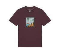 Watapparel T-Shirt 'Let's Get Lost' mélange de couleurs / rouge foncé, Taille L