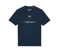 Watapparel T-Shirt ' Lost in space ' bleu foncé / blanc, Taille XS