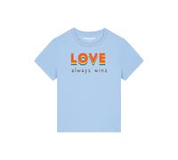 Watapparel T-shirt 'Love always wins' bleu clair / mélange de couleurs, Taille XXL