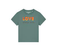 Watapparel T-shirt ' Love always wins' vert / mélange de couleurs, Taille XS
