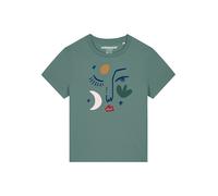 Watapparel T-shirt 'Love and flex' jaune / vert pastel / rouge / blanc, Taille L