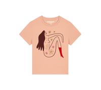 Watapparel T-shirt 'Love And Flex' or / abricot / rouge / lie de vin, Taille XXL