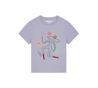 Watapparel T-shirt 'Love And Flex' vert / lilas / rose / rouge, Taille M
