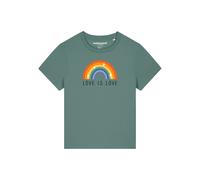 Watapparel T-shirt 'Love is Love' bleu / jaune / vert / rouge, Taille M