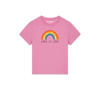 Watapparel T-shirt 'Love is Love' mélange de couleurs / rose, Taille M