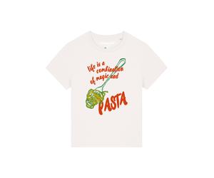 Watapparel T-shirt 'Magic And Pasta' vert gazon / rouge / blanc, Taille XL