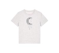 Watapparel T-shirt 'Mandala Moon' gris clair / noir, Taille L