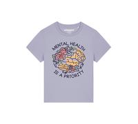 Watapparel T-shirt 'Mental Health' jaune / vert clair / lilas / noir, Taille XL