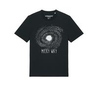 Watapparel T-Shirt 'Milky way' noir / blanc, Taille XS