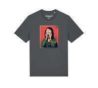 Watapparel T-Shirt ' Mona Lisa Scream ' anthracite / vert / rouge, Taille XXL