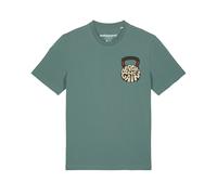 Watapparel T-Shirt ' No Pain, no Gain 01 ' beige / vert / rouge sang / noir, Taille XXL