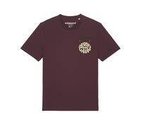 Watapparel T-Shirt ' No Pain, no Gain 01 ' crème / rouge / rouge foncé / noir, Taille XL