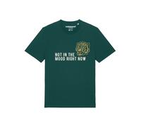 Watapparel T-Shirt 'Not In The Mood' jaune / vert foncé / blanc, Taille XL