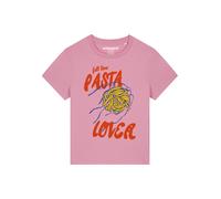 Watapparel T-shirt 'Pasta Lover' bleu foncé / jaune foncé / rose / rouge, Taille S