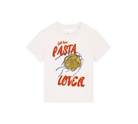 Watapparel T-shirt 'Pasta Lover' bleu foncé / jaune foncé / rouge / blanc, Taille S