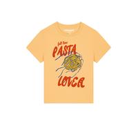 Watapparel T-shirt 'Pasta Lover' bleu / ocre / jaune clair / rouge, Taille S