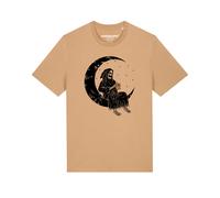 Watapparel T-Shirt 'Pizza for life' beige / noir, Taille L