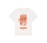 Watapparel T-shirt 'Sardines Portugal' rouge / blanc, Taille S