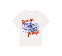 Watapparel T-shirt 'Sardines Portugal' saphir / rouge orangé / blanc, Taille XL