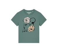 Watapparel T-shirt 'Self Love' mastic / sapin / orange pastel / noir, Taille XXL