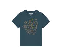 Watapparel T-shirt 'Self Love' noisette / jaune / pétrole, Taille XS