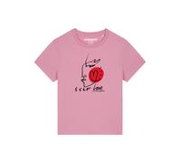 Watapparel T-shirt 'Self Love' rose ancienne / rouge / noir, Taille M