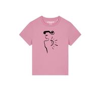 Watapparel T-shirt 'Self love' rose / noir, Taille XL