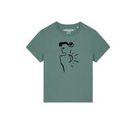 Watapparel T-shirt 'Self Love' vert / noir, Taille M