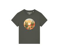 Watapparel T-shirt 'Sonnenuntergang In Der Wüste' kaki / mélange de couleurs, Taille S
