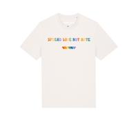 Watapparel T-Shirt 'Spread Love not Hate' mélange de couleurs / blanc, Taille S