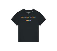 Watapparel T-shirt ' Spread Love not Hate ' mélange de couleurs / noir, Taille S