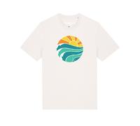 Watapparel T-Shirt ' Summer Sun ' mélange de couleurs / blanc, Taille XL