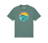 Watapparel T-Shirt 'Summer Sun' vert / mélange de couleurs, Taille M