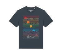 Watapparel T-Shirt ' Sun And Moon ' anthracite / mélange de couleurs, Taille S
