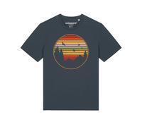 Watapparel T-Shirt ' Sunset Berge & Tannen ' anthracite / mélange de couleurs, Taille L