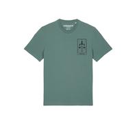 Watapparel T-Shirt 'Tarot Justice' vert / vert foncé / noir, Taille S