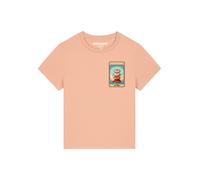 Watapparel T-shirt 'Tarot The Donut' crème / bleu ciel / abricot / rose, Taille XL