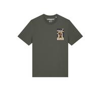 Watapparel T-Shirt 'Tarot The Emperor' kaki / mélange de couleurs, Taille XL