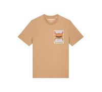 Watapparel T-Shirt 'Tarot The Hamburger' camel / miel / blanc, Taille M