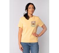 Watapparel T-shirt 'Tarot The Pasta' jaune clair / rose ancienne / rouge, Taille XL