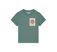 Watapparel T-shirt 'Tarot The Pizza' jaune / vert / rouge / blanc, Taille XL